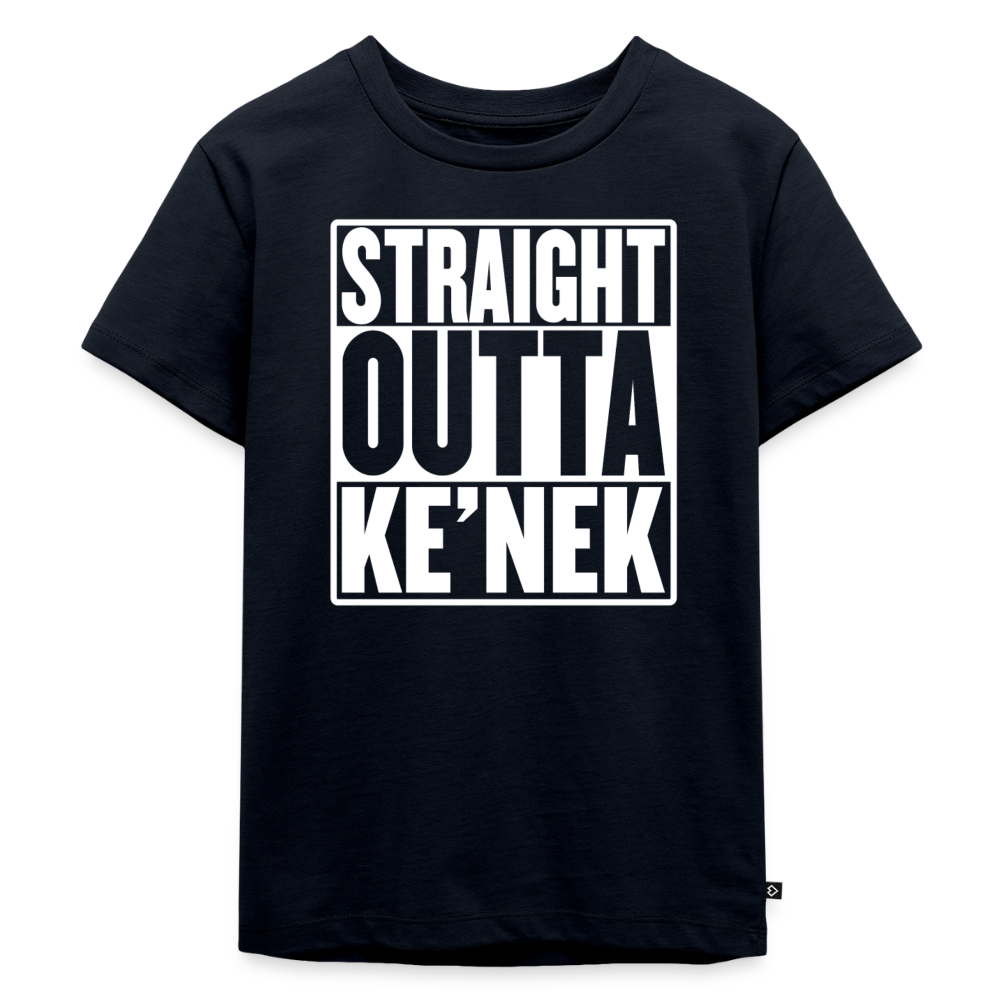 Straight Outta Ke’nek Toddler Premium T-Shirt - navy