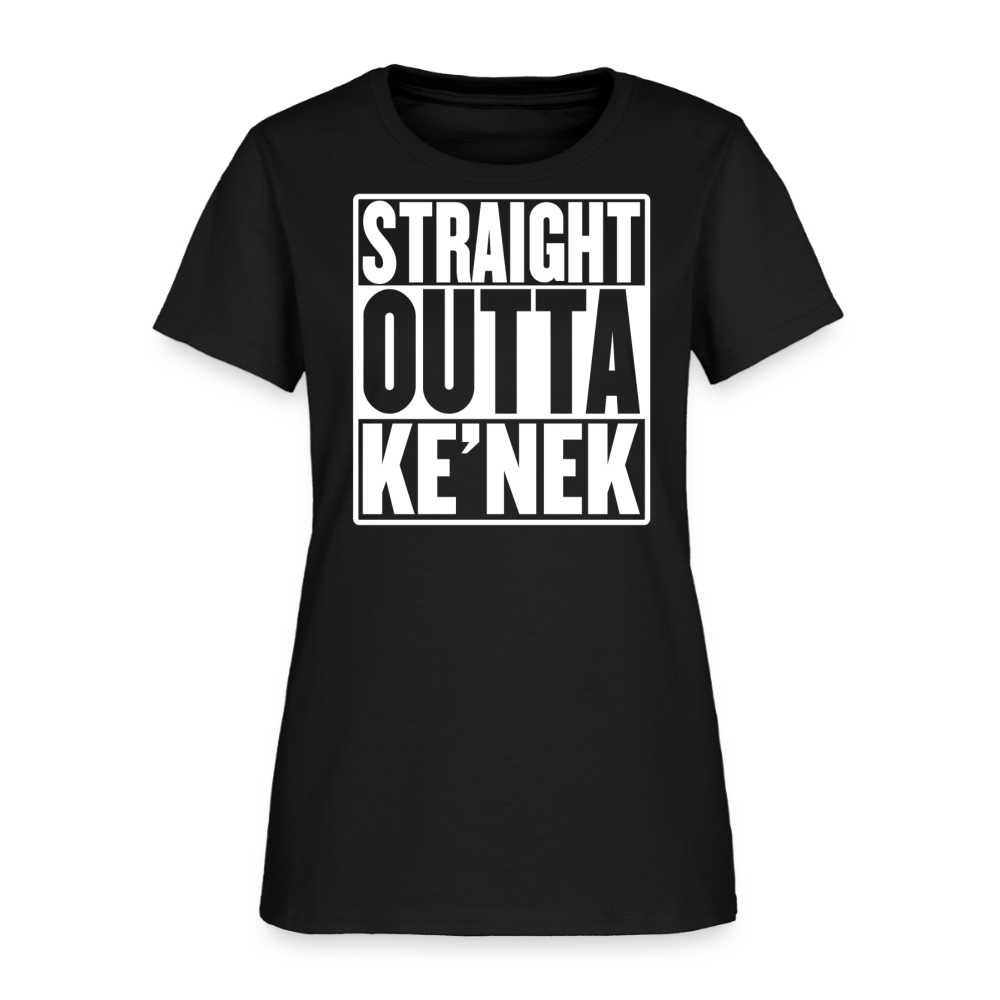 Straight Outta Ke’nek Women’s T-Shirt - black