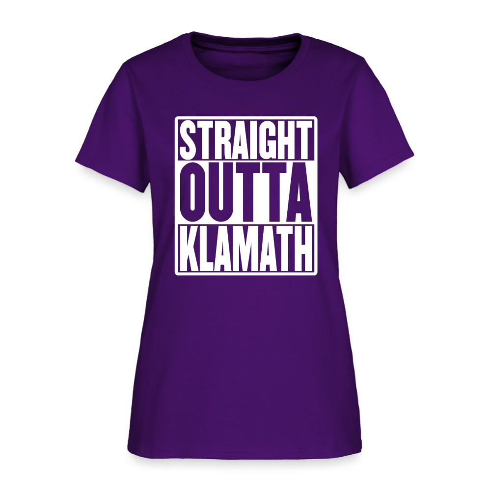 Straight Outta Klamath Women's T-Shirt - purple