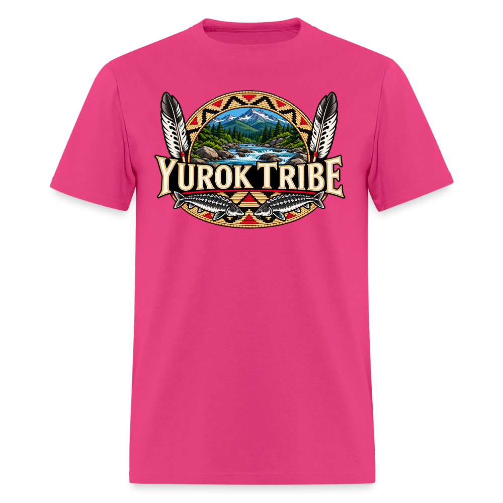 Yurok Tribe Sturgeon Men's T-Shirt - fuchsia