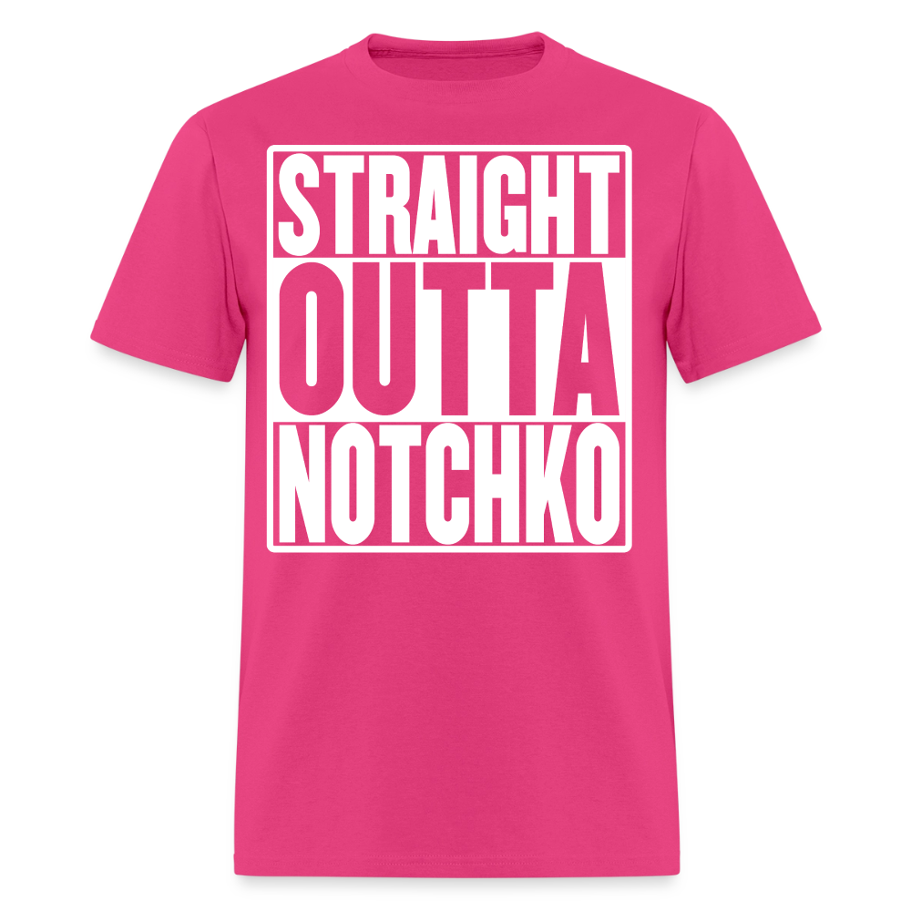 Straight Outta Notchko Men's T-Shirt - fuchsia