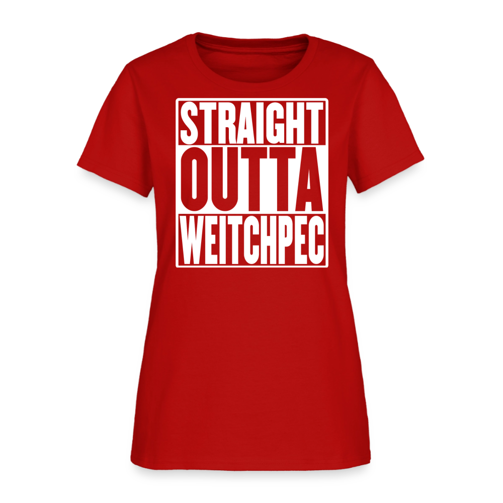 Straight Outta Weitchpec Women’s T-Shirt - red