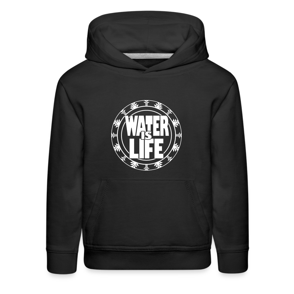 Water Is Life Kids‘ Premium Hoodie - black