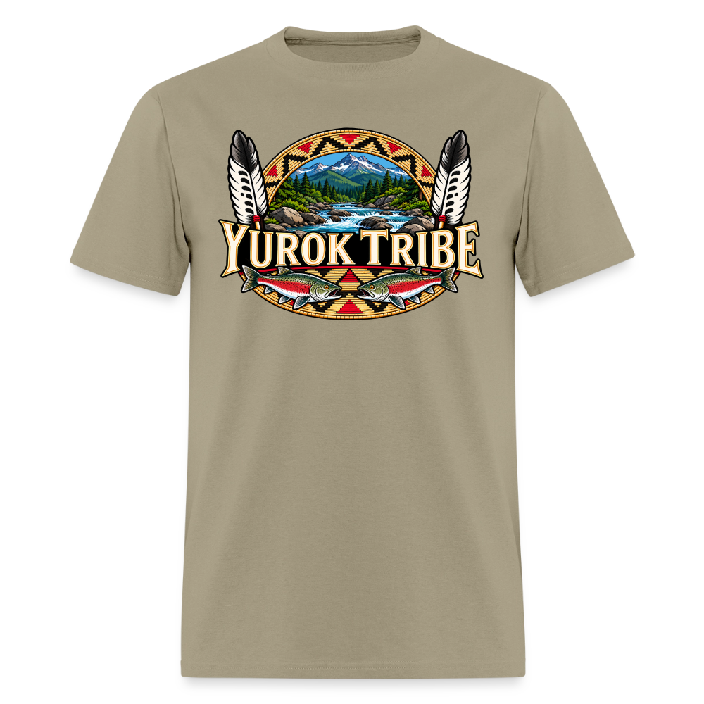 Yurok Tribe Salmon Men's T-Shirt - khaki