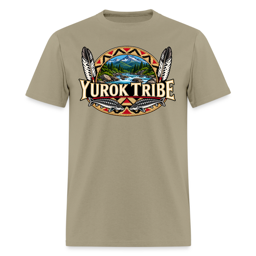 Yurok Tribe Sturgeon Men's T-Shirt - khaki