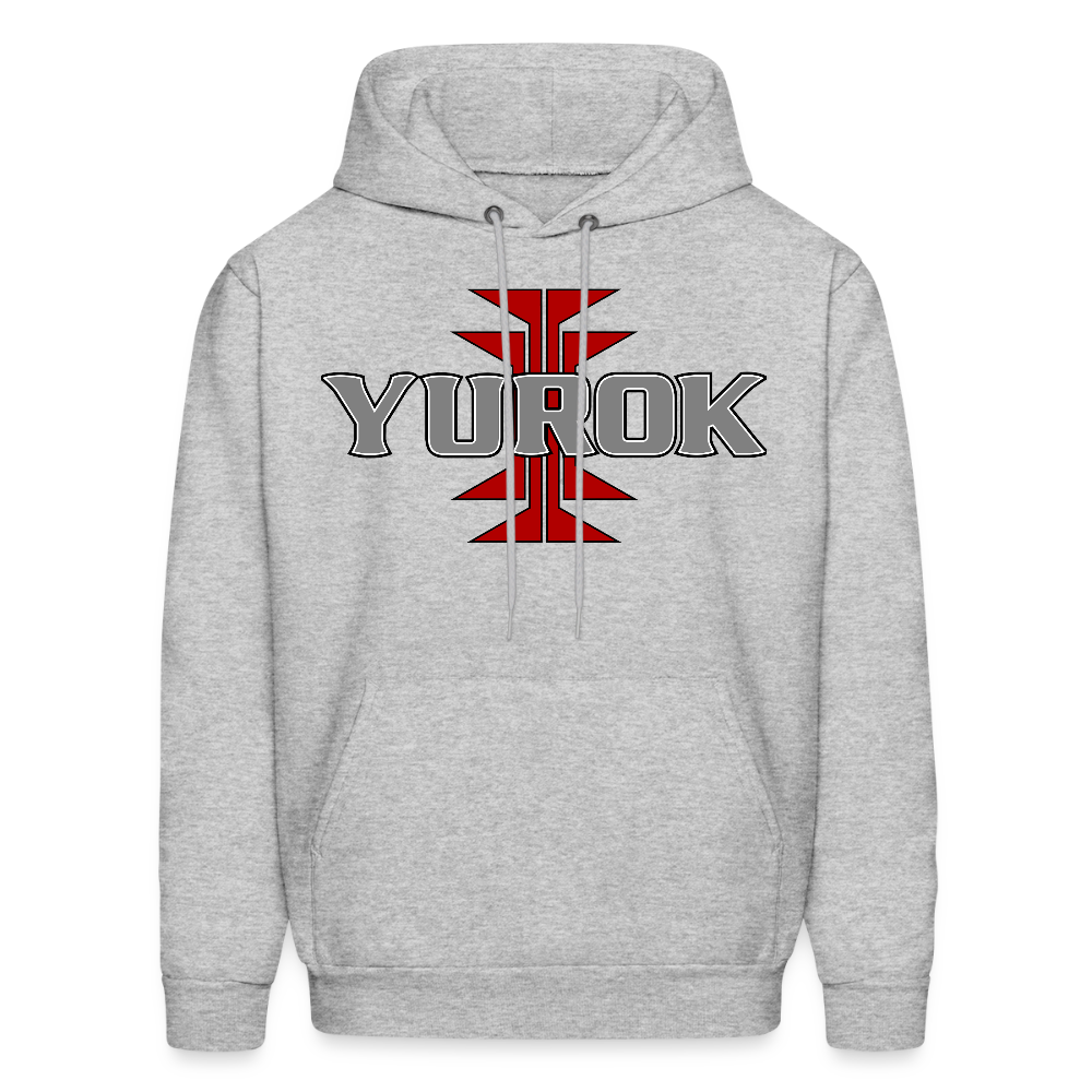 Yurok Frog Foot Men's Hoodie - heather gray