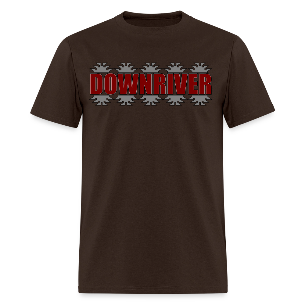 Downriver Frogs Foot Men's T-Shirt - brown