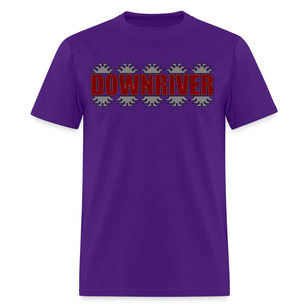 Downriver Frogs Foot Men's T-Shirt - purple