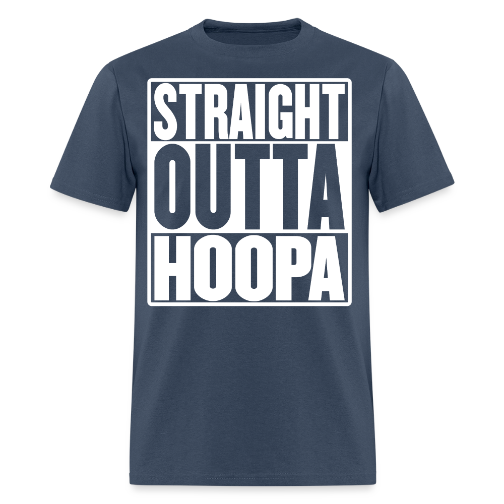 Straight Outta Hoopa Men's T-Shirt -  blue dusk
