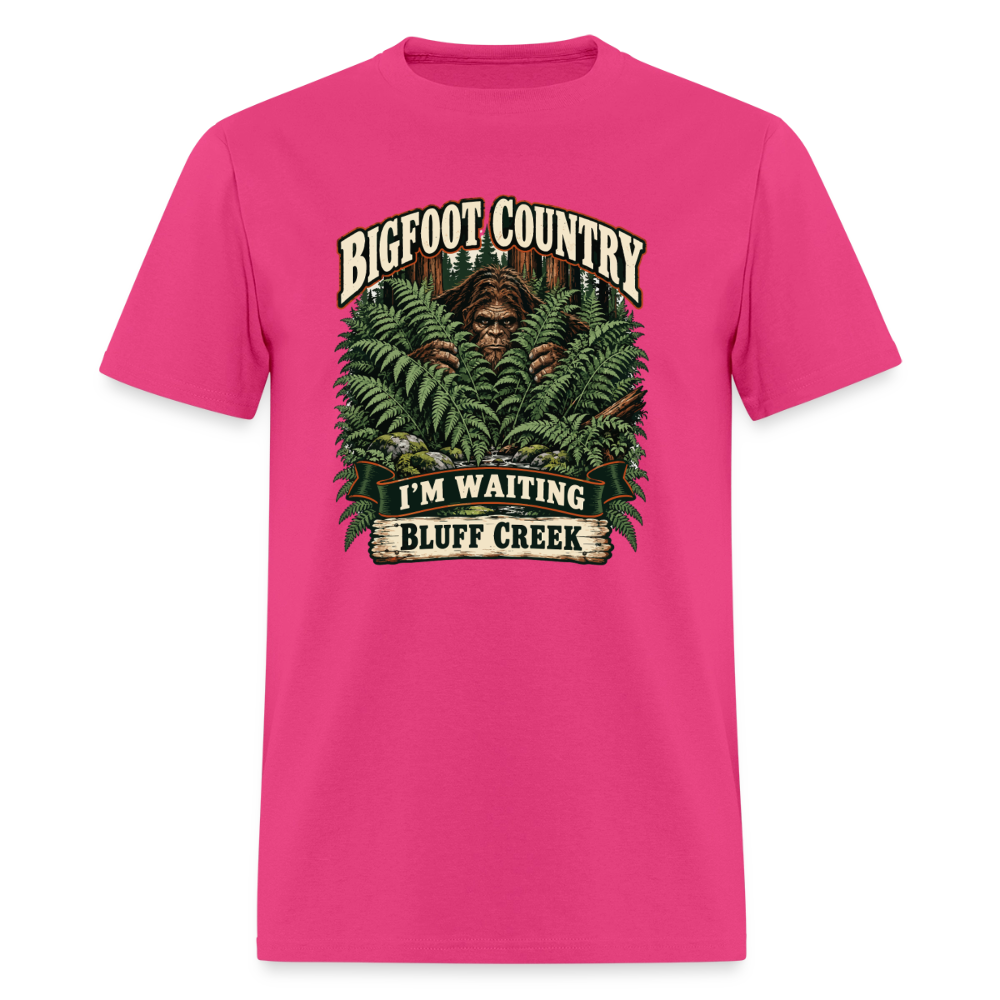 Bigfoot Country Waiting Bluff Creek - fuchsia
