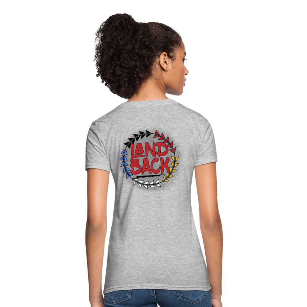 Land Back Women's T-Shirt - heather gray