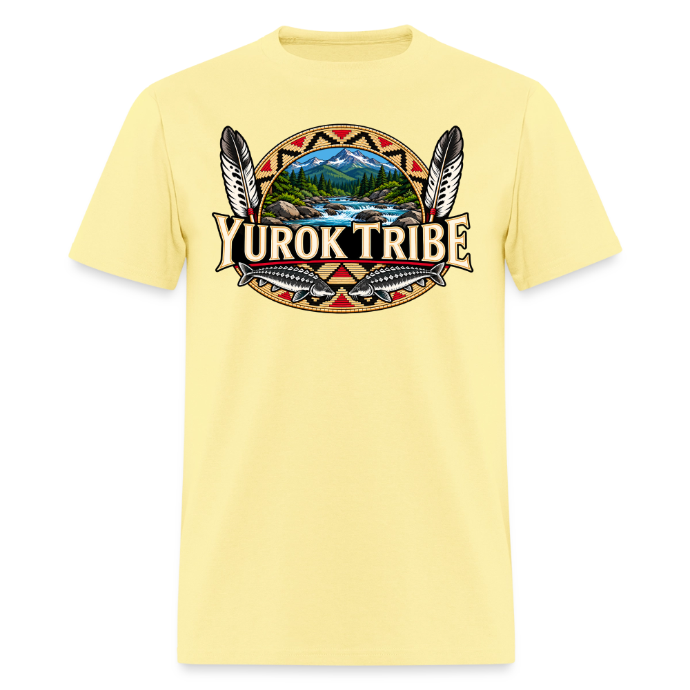Yurok Tribe Sturgeon Men's T-Shirt - cornsilk