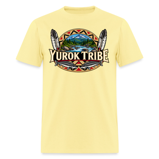 Yurok Tribe Sturgeon Men's T-Shirt - cornsilk