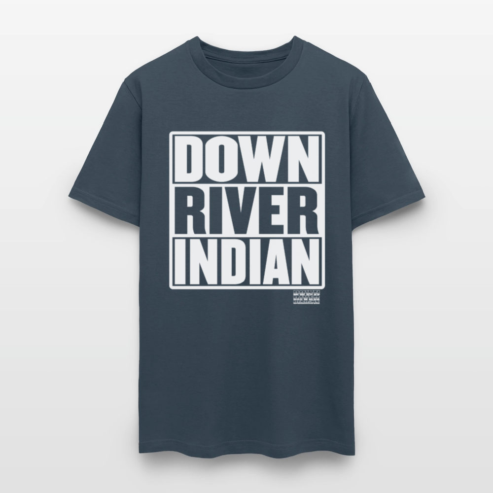 Down River Indian Tee -  blue dusk