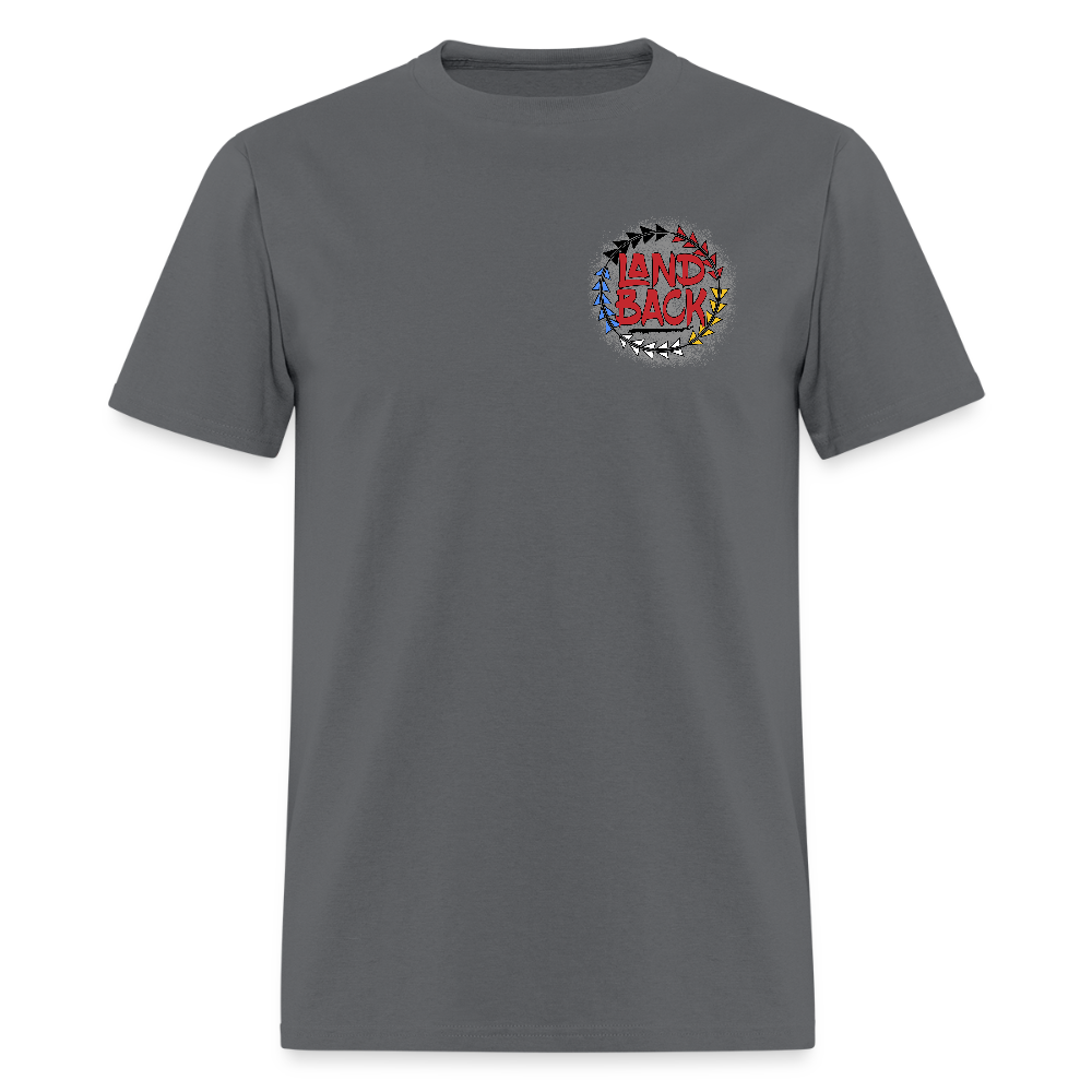 Land Back T-Shirt - charcoal