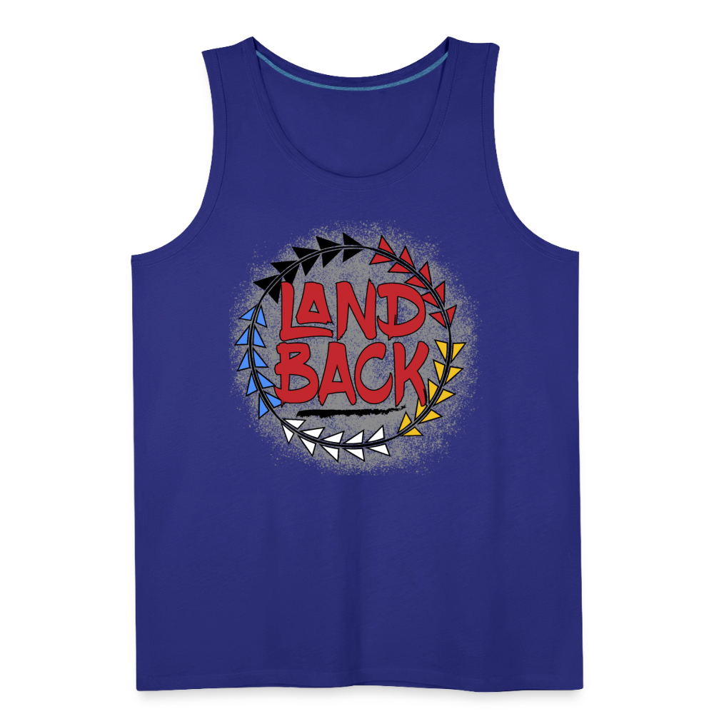 #LandBack Men’s Premium Tank - royal blue