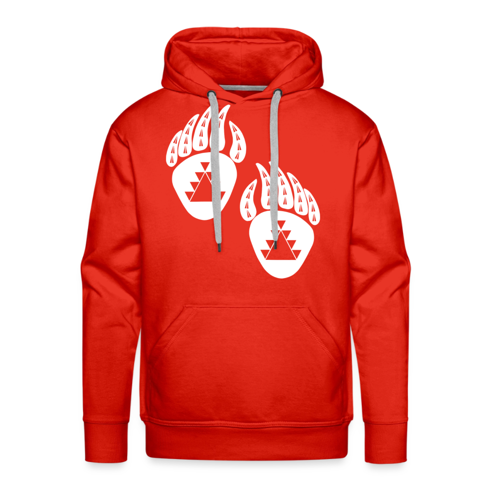 Bear Claws Men’s Premium Hoodie - red