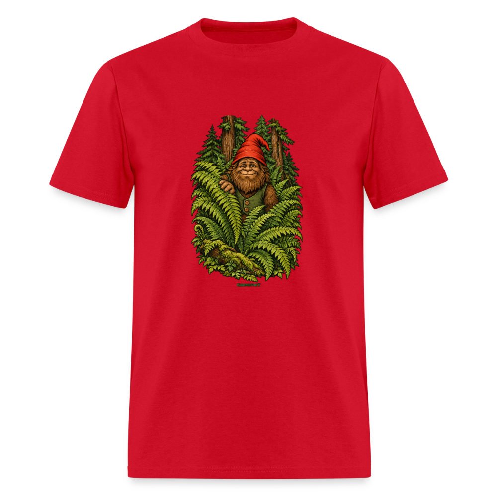 Gnomefoot in Ferns Men's T-Shirt - red