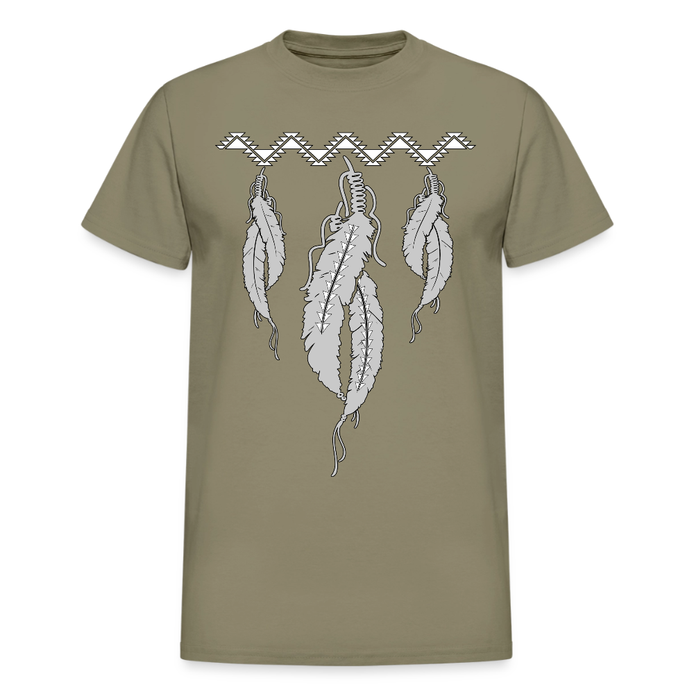 Sturgeon Feathers w Swallow Tail Ultra Cotton Adult T-Shirt - prairie dust