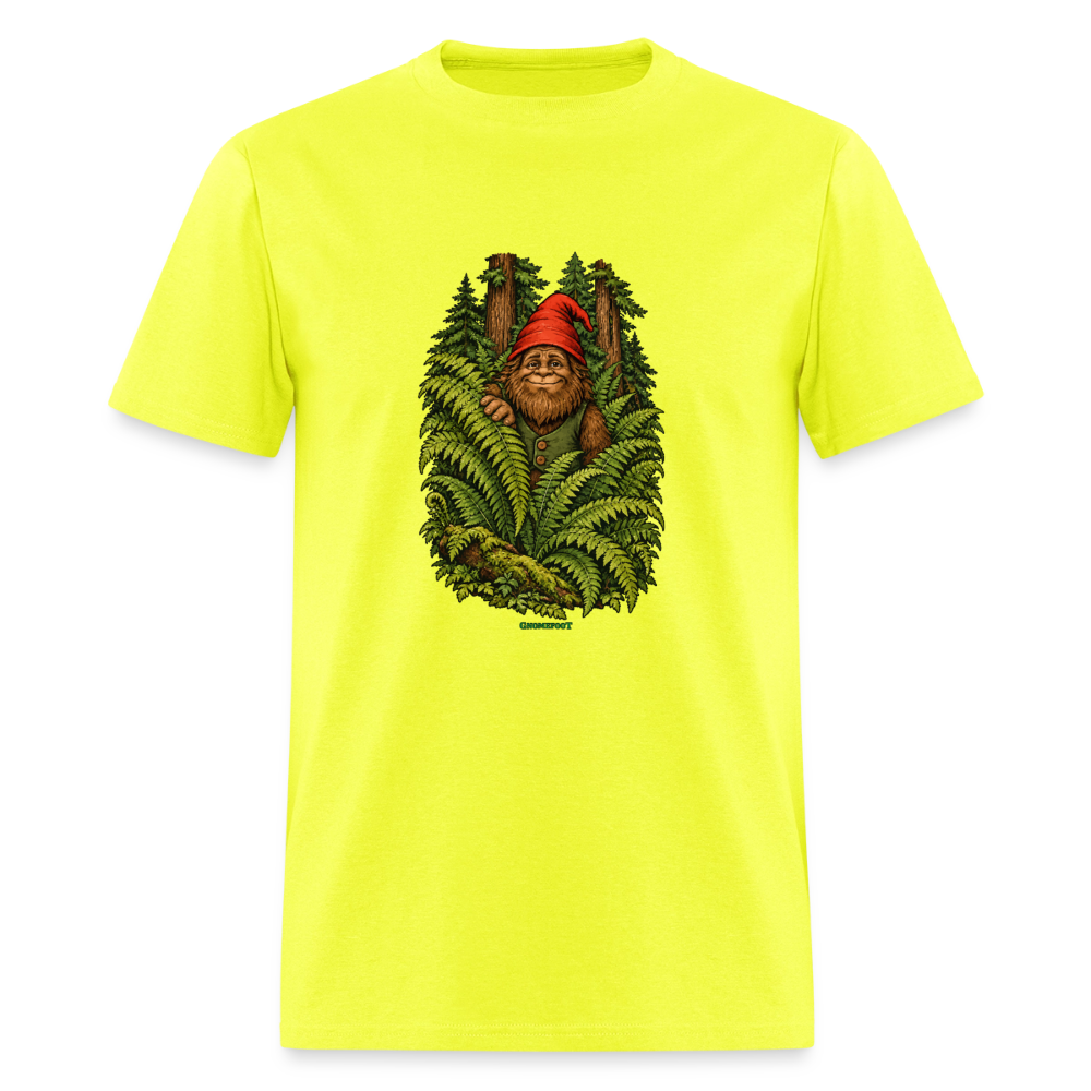 Gnomefoot in Ferns Men's T-Shirt - safety green