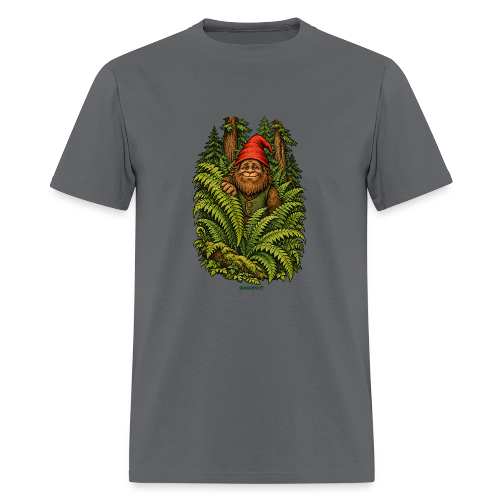 Gnomefoot in Ferns Men's T-Shirt - charcoal