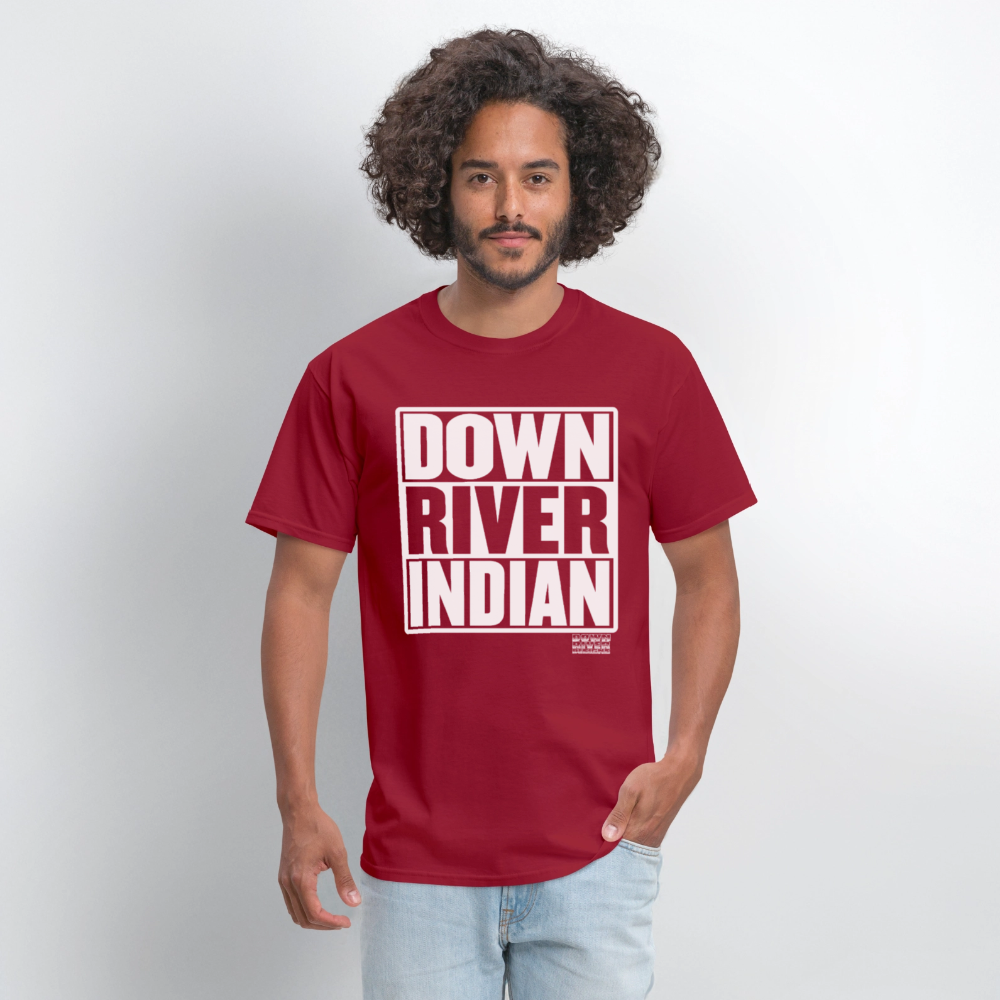 Down River Indian Tee - dark red