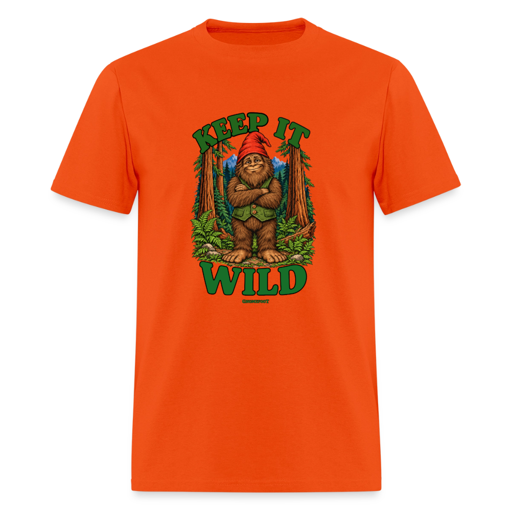 Keep It Wild Gnomefoot Men's T-Shirt - orange