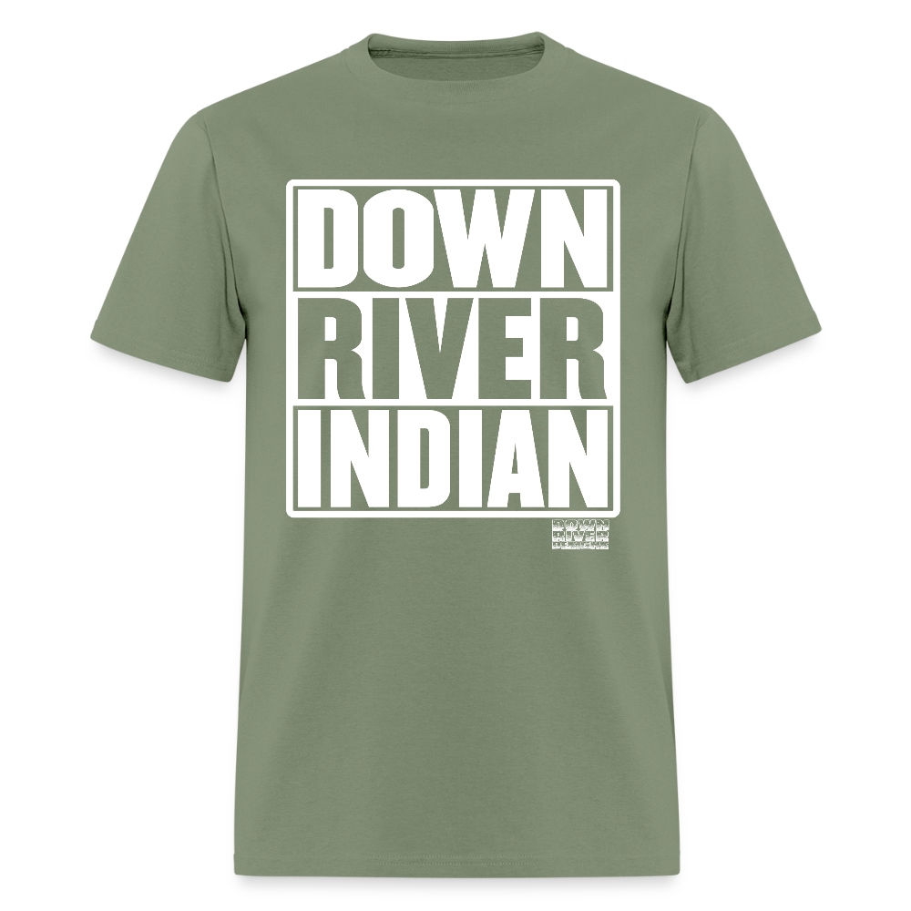 Down River Indian Tee - military green