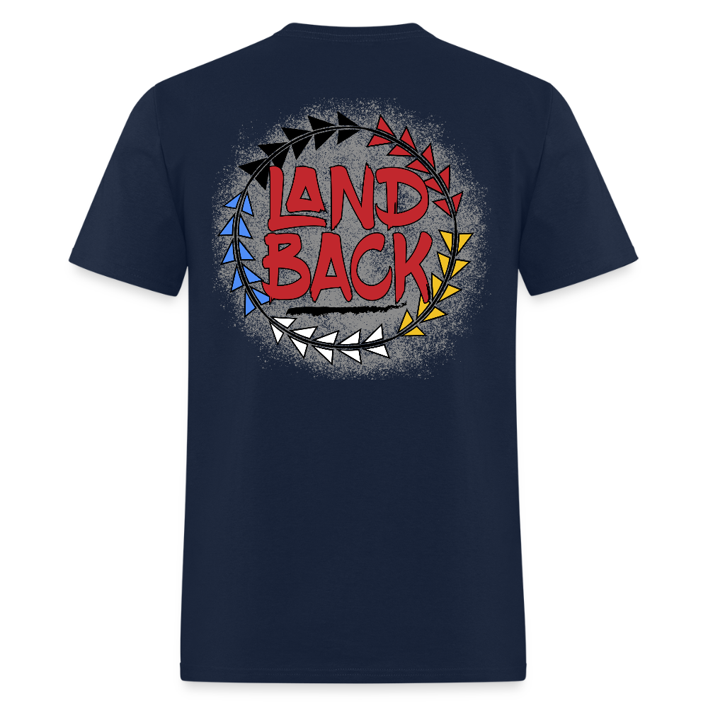 Land Back T-Shirt - navy