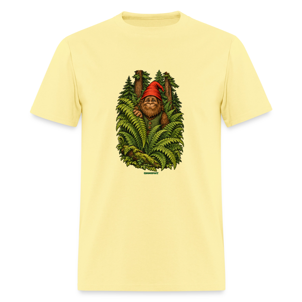 Gnomefoot in Ferns Men's T-Shirt - cornsilk