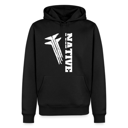 Native Slanted Frogs Men’s Premium Hoodie - black