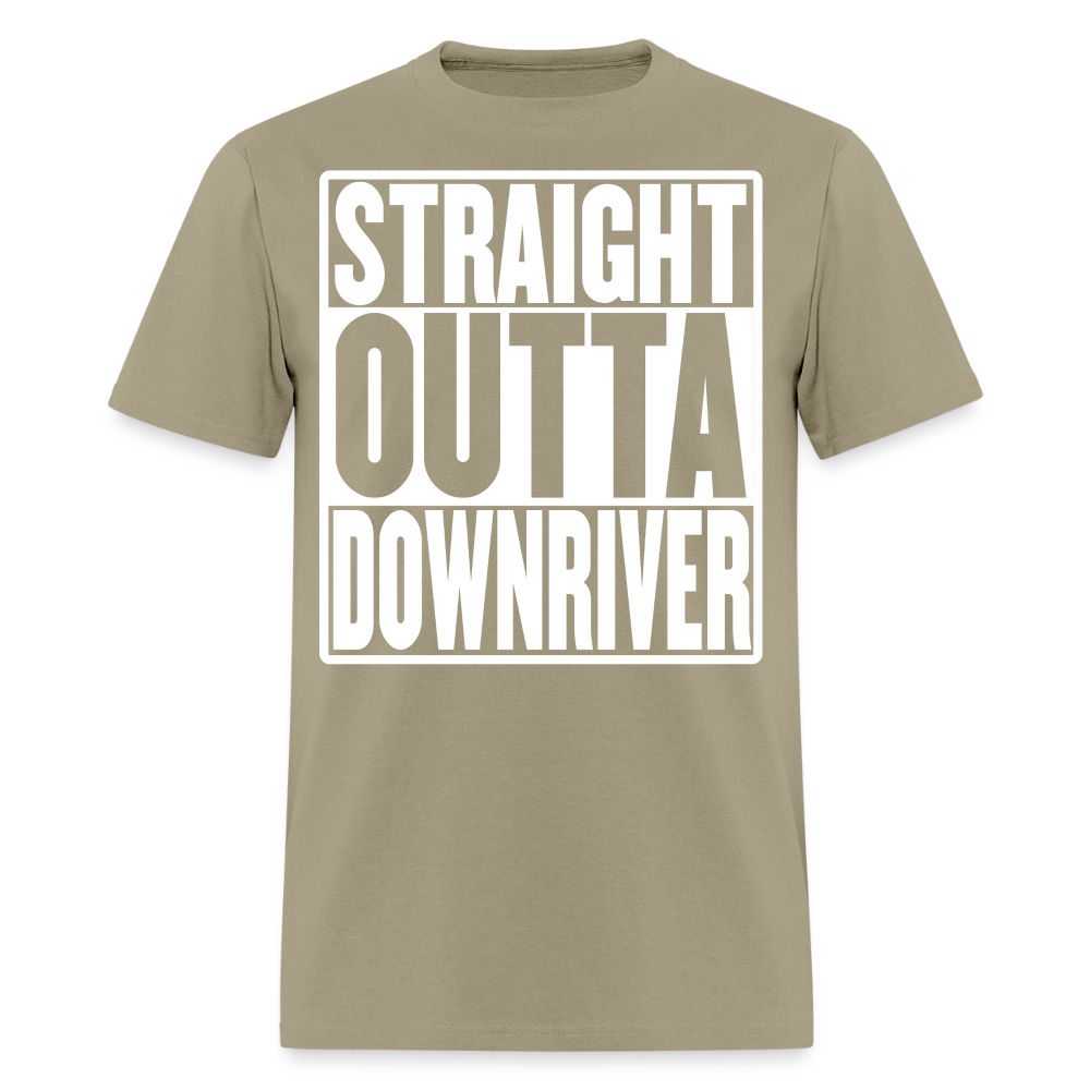 Straight Outta Downriver T-Shirt - khaki