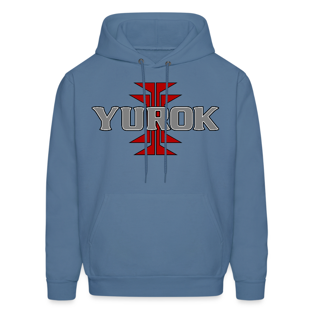Yurok Frog Foot Men's Hoodie - denim blue