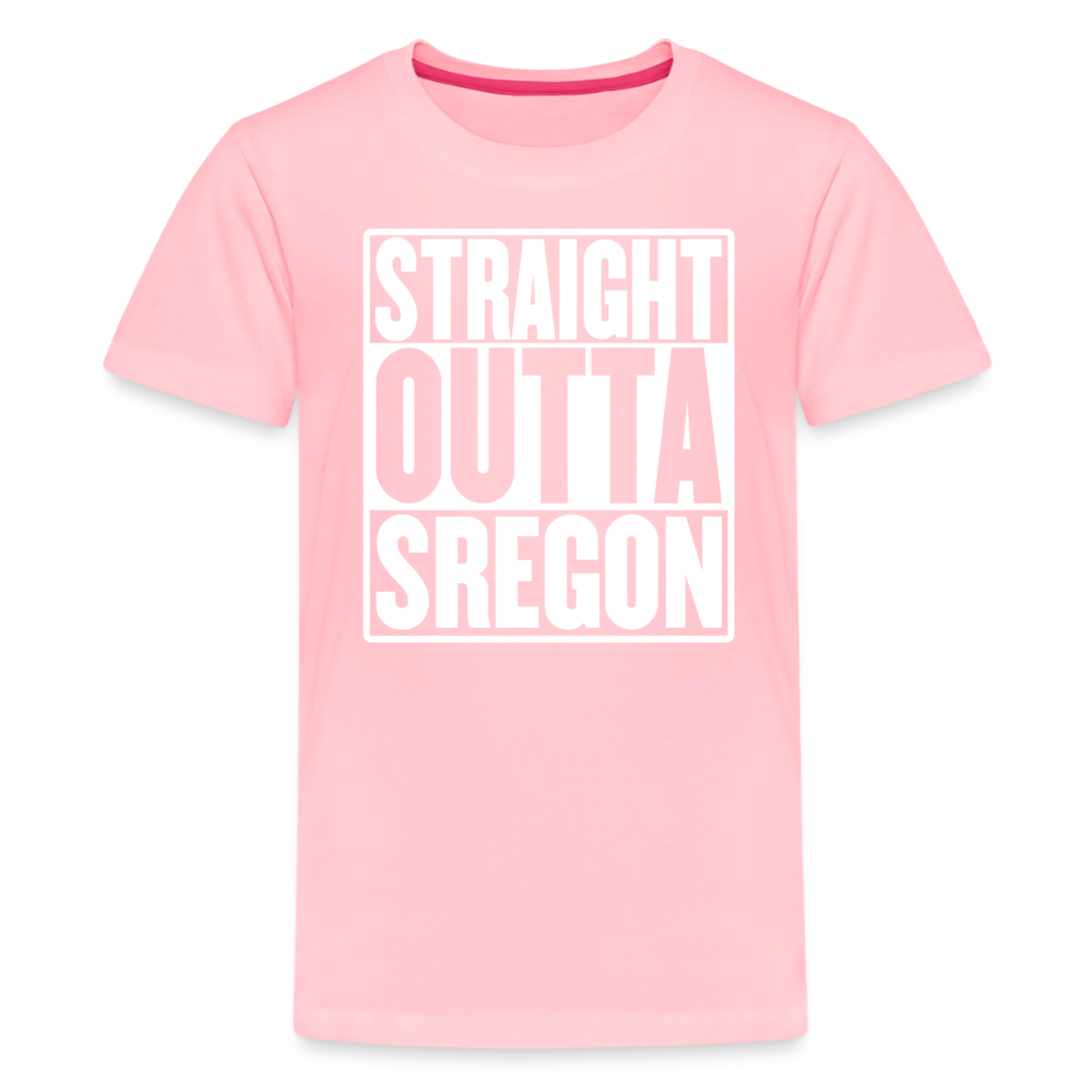 Straight Outta Sregon Kids' Premium T-Shirt - pink