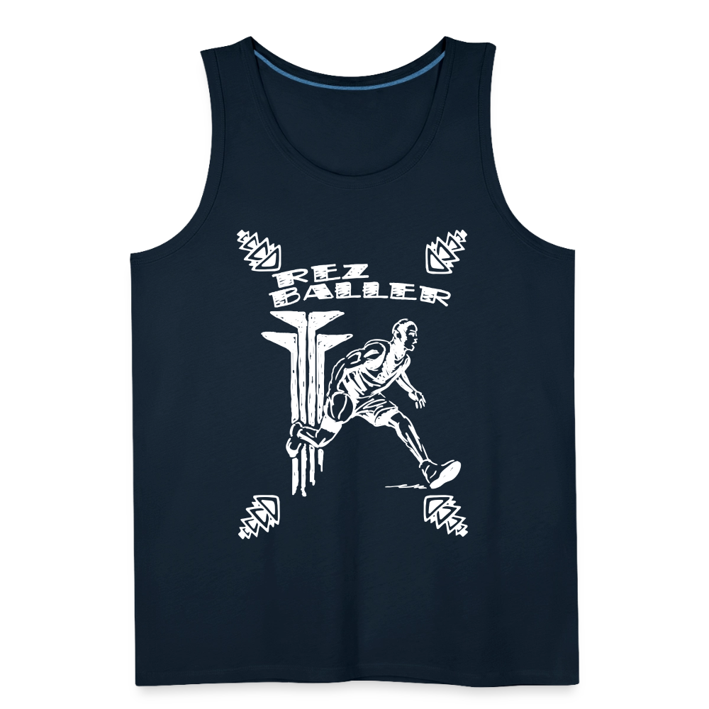 Rez Baller Men’s Premium Tank - deep navy
