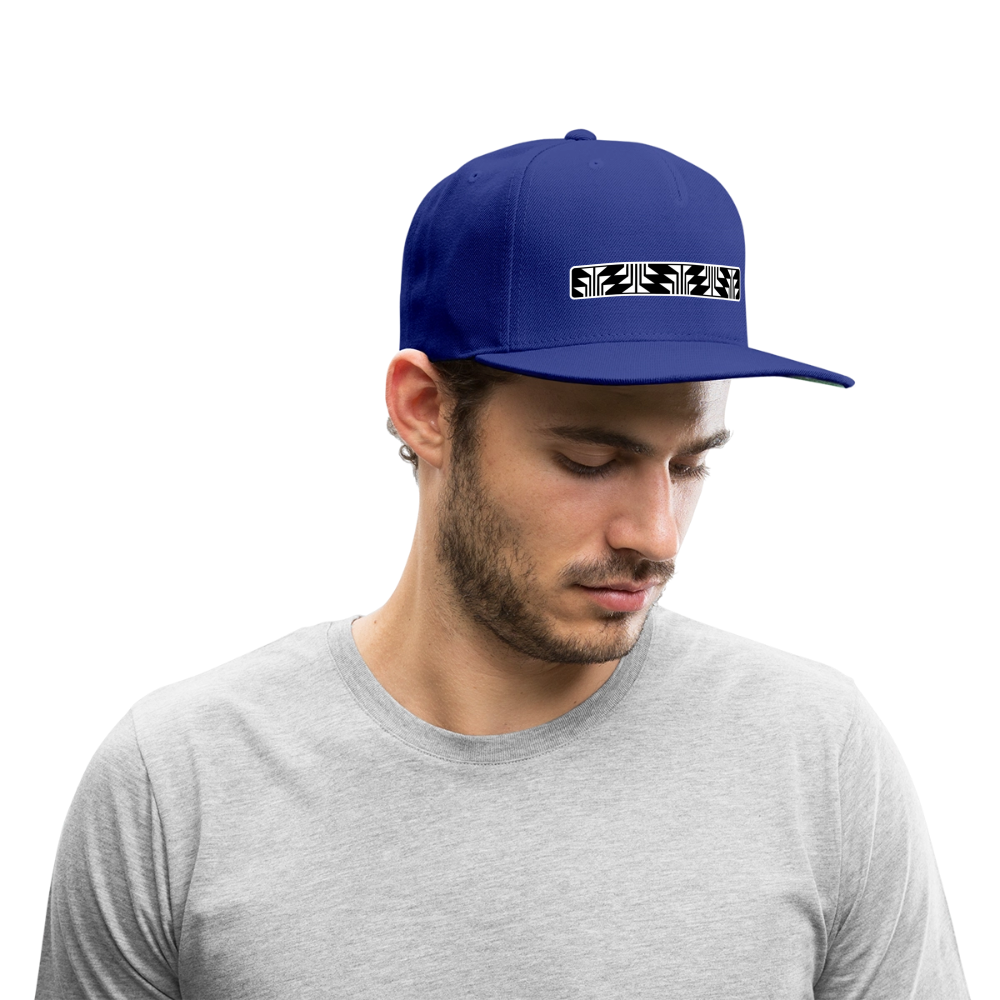 Frog Foot Panel Snapback Baseball Cap - royal blue