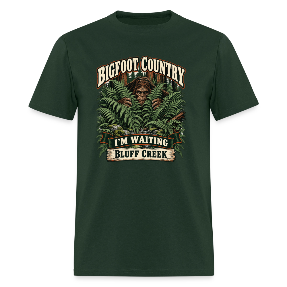 Bigfoot Country Waiting Bluff Creek - forest green