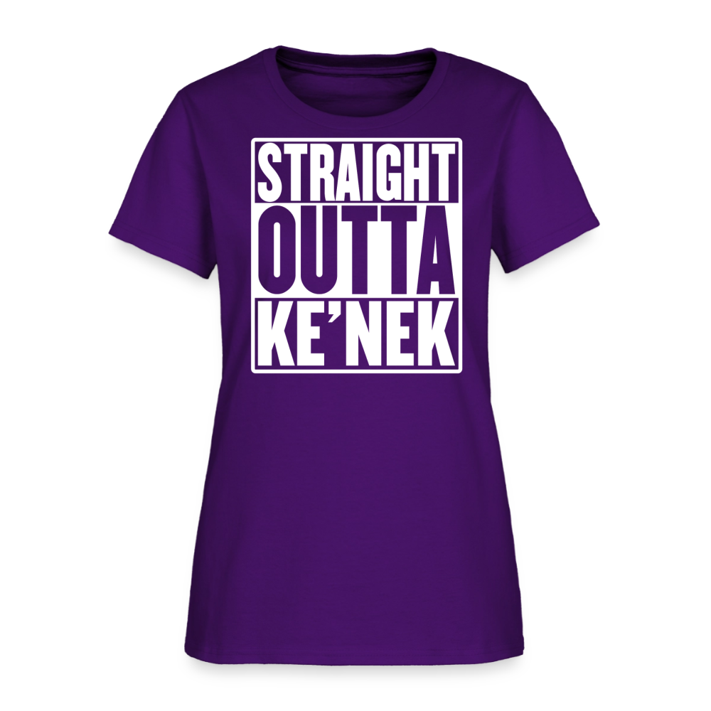Straight Outta Ke’nek Women’s T-Shirt - purple