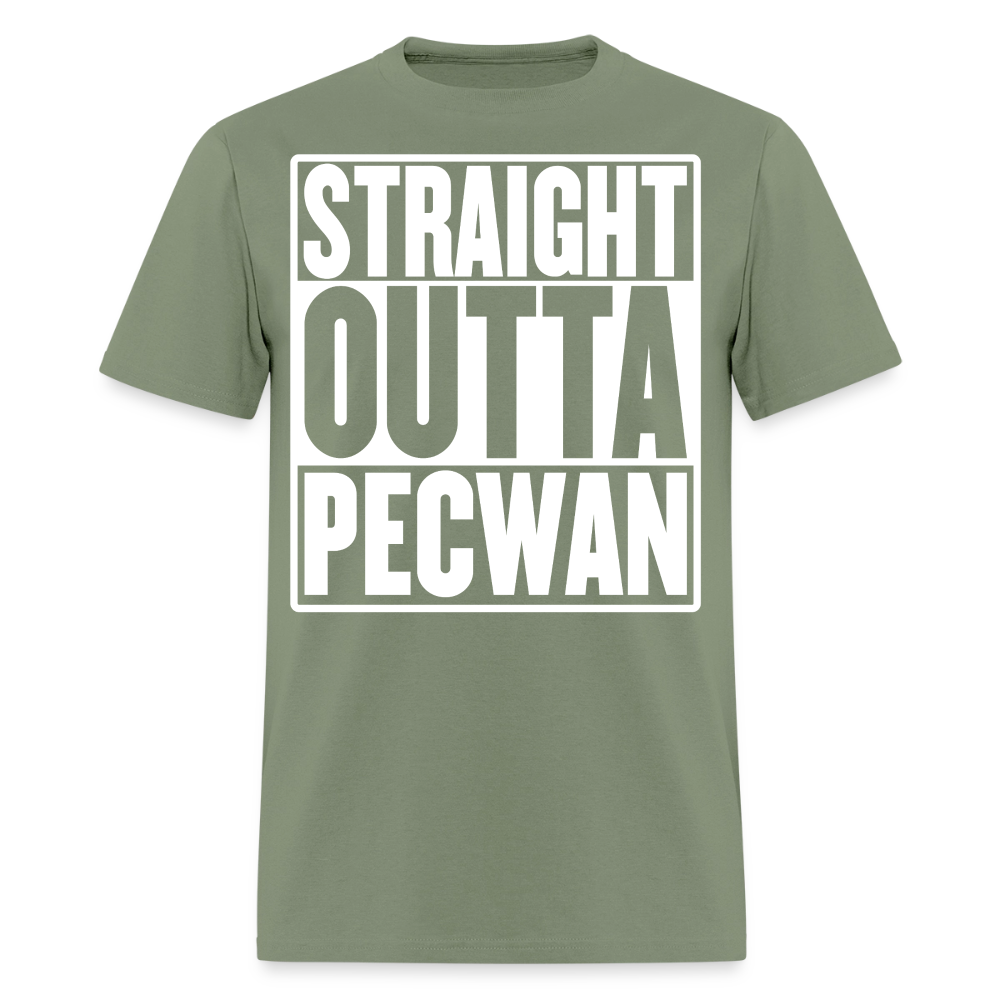 Straight Outta Pecwan Men's T-Shirt - military green