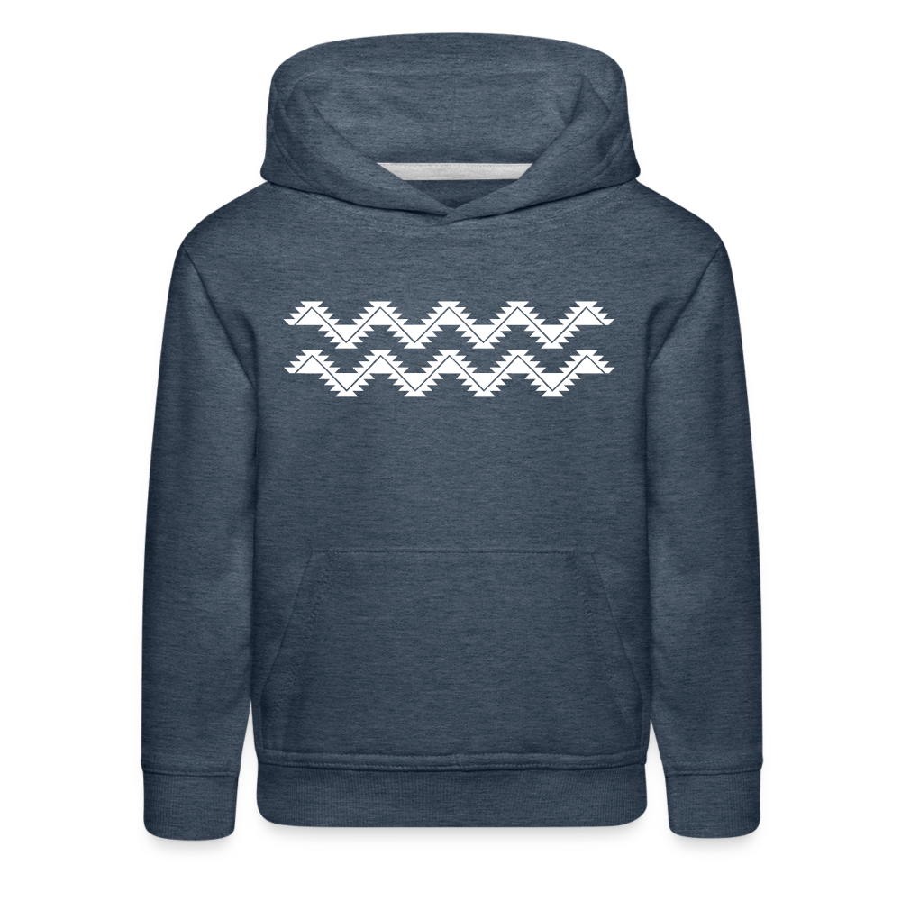 Swallowtail Kids‘ Premium Hoodie - heather denim
