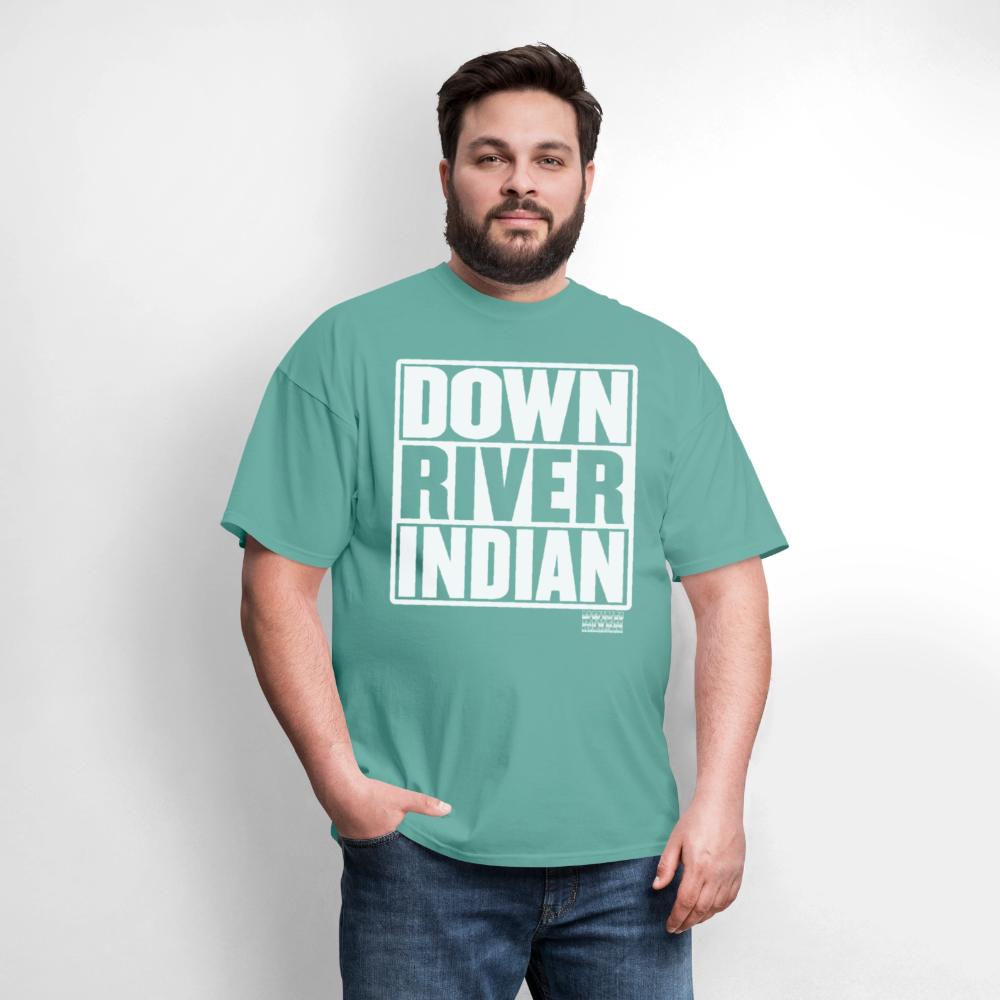 Down River Indian Tee - aquatic