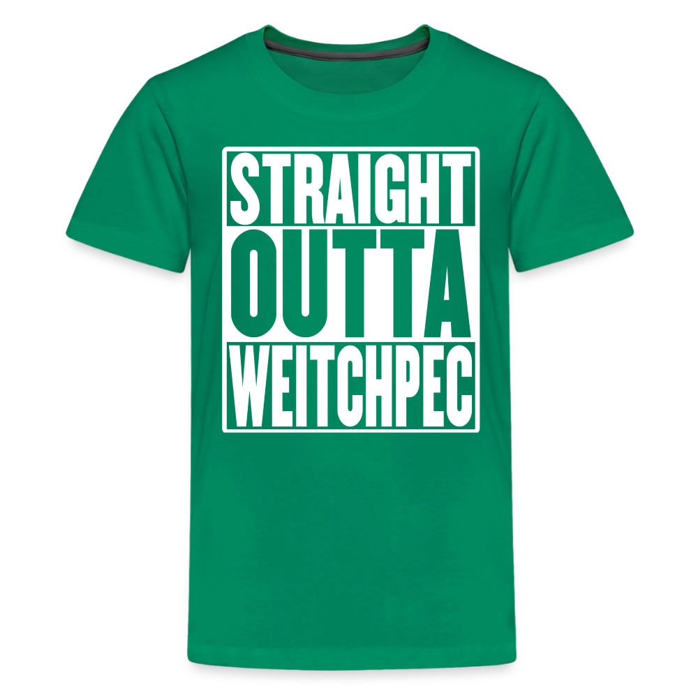 Straight Outta Weitchpec Kids' Premium T-Shirt - kelly green