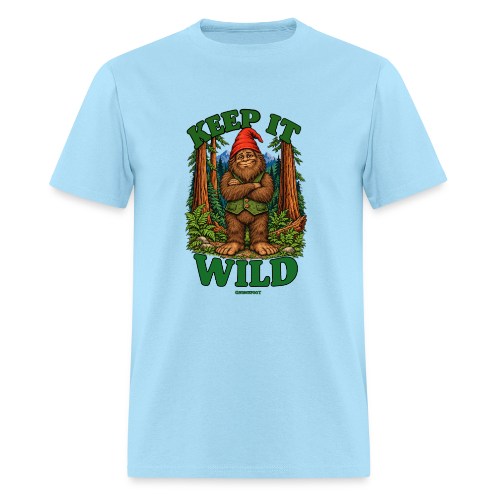 Keep It Wild Gnomefoot Men's T-Shirt - powder blue