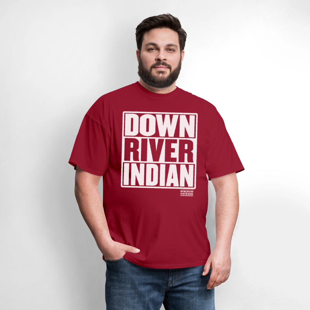 Down River Indian Tee - dark red