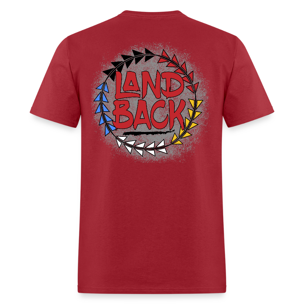 Land Back T-Shirt - dark red