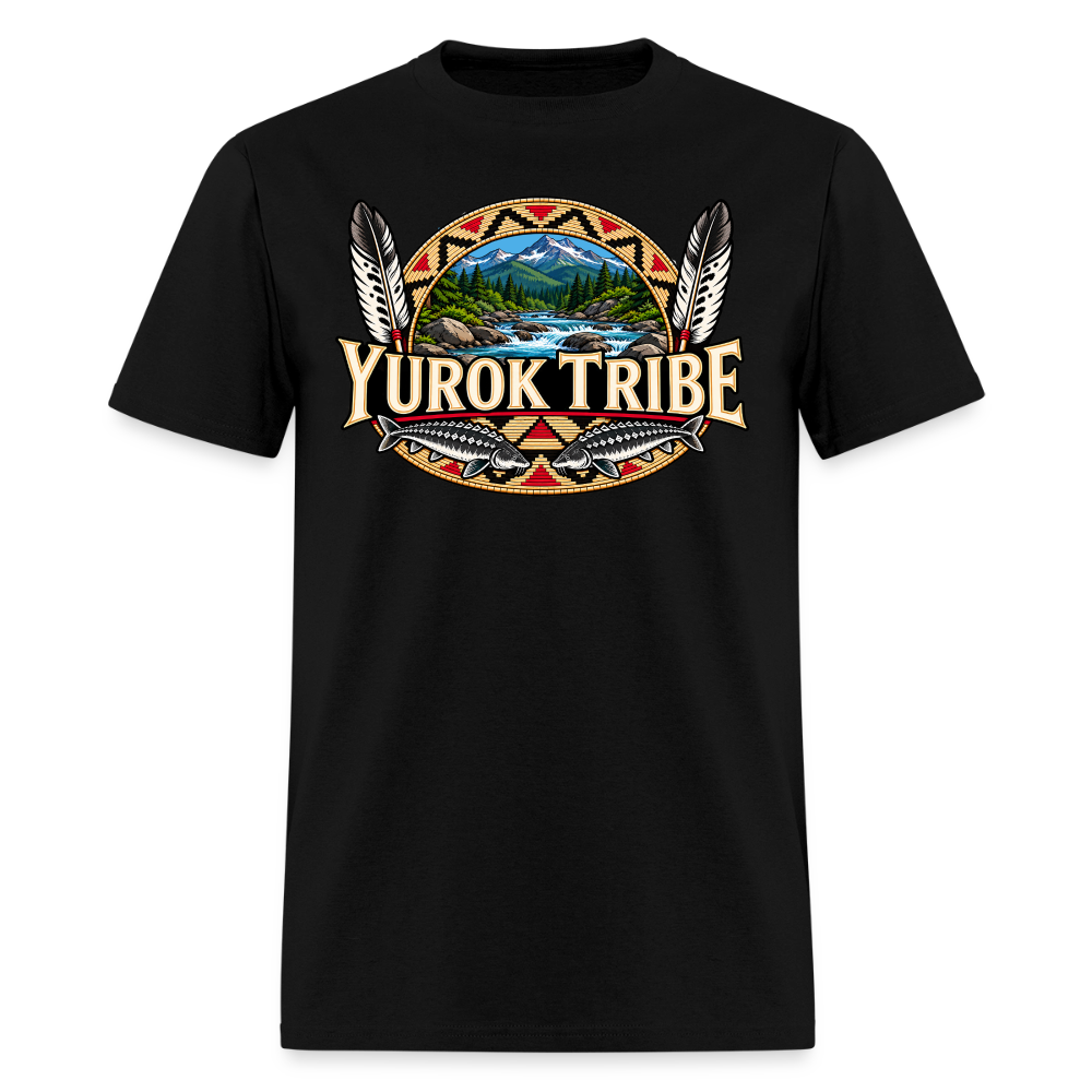 Yurok Tribe Sturgeon Men's T-Shirt - black