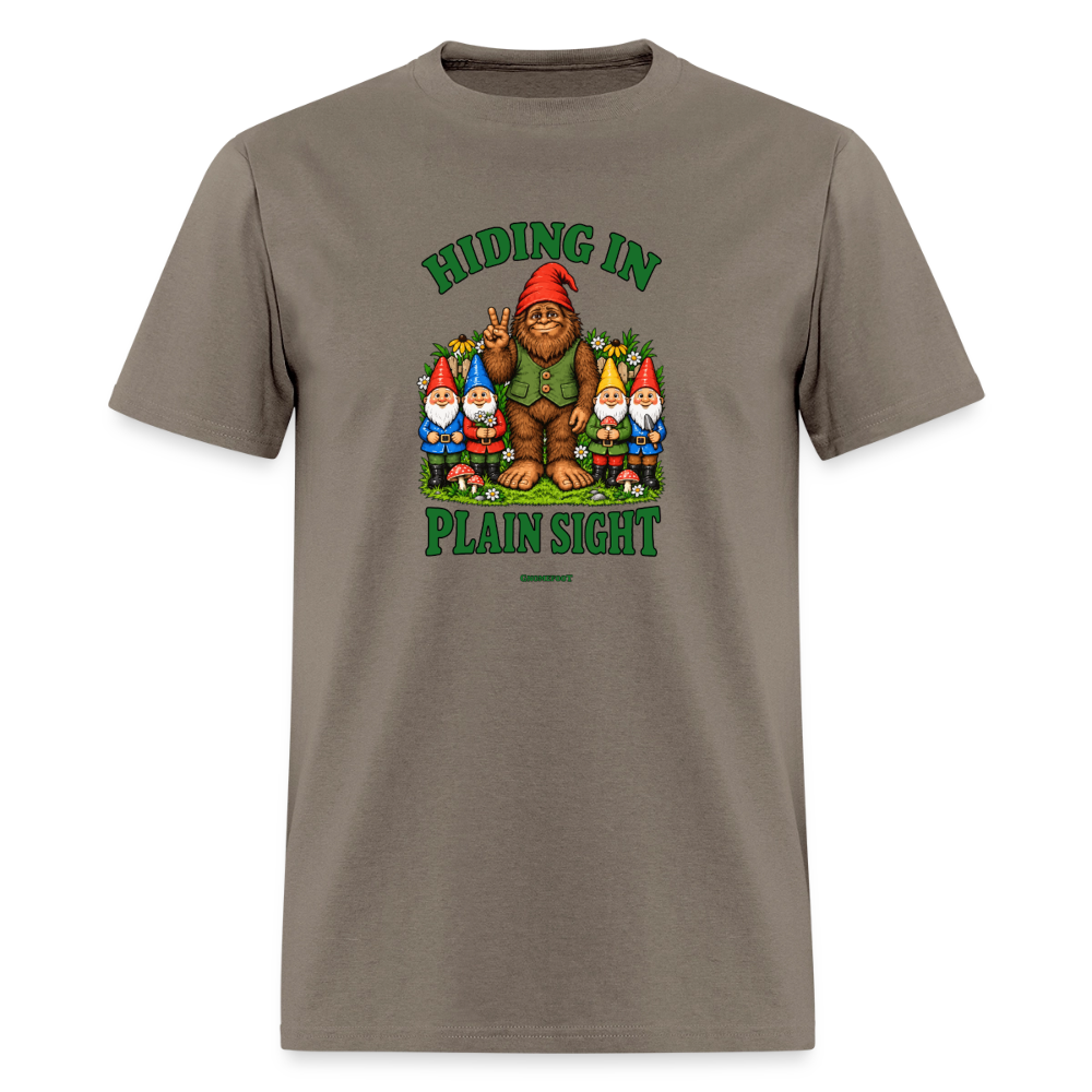 Hiding In Plain Sight Gnomefoot Men's T-Shirt - safari