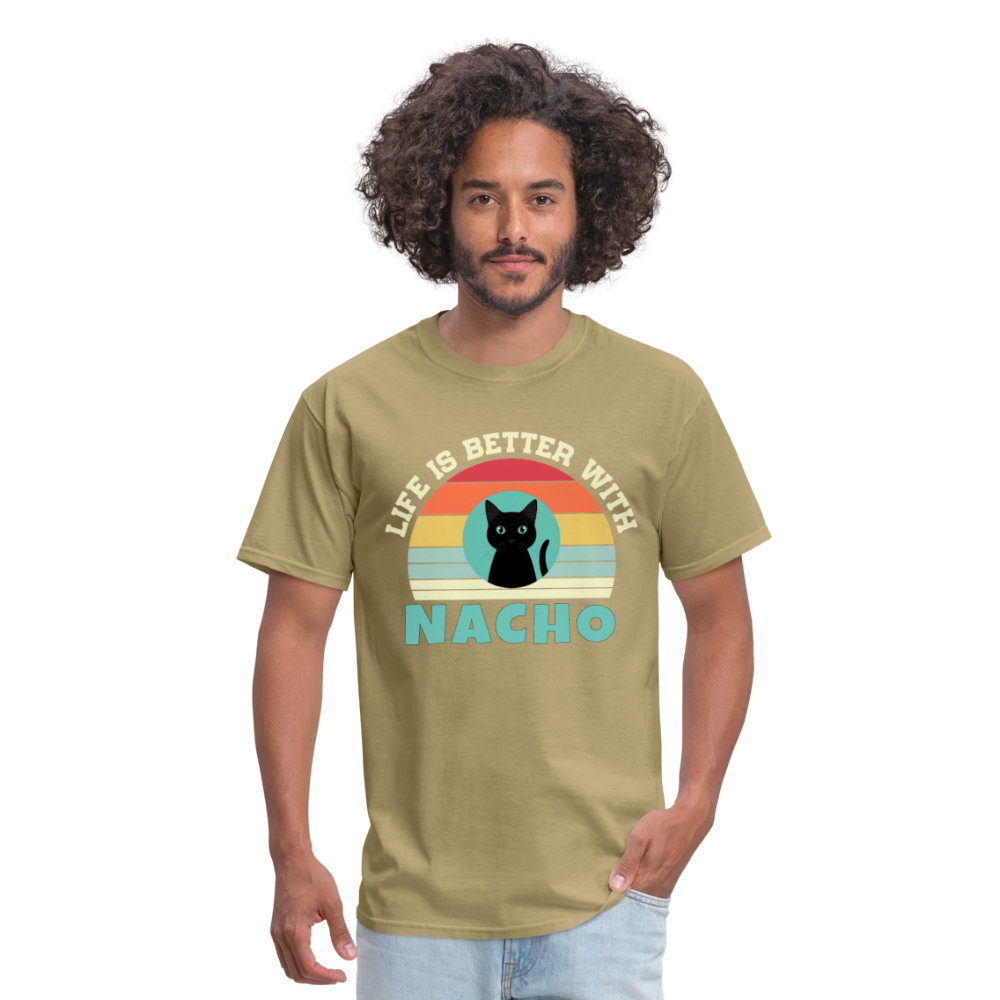 Life is better with Nacho T-shirt - khaki