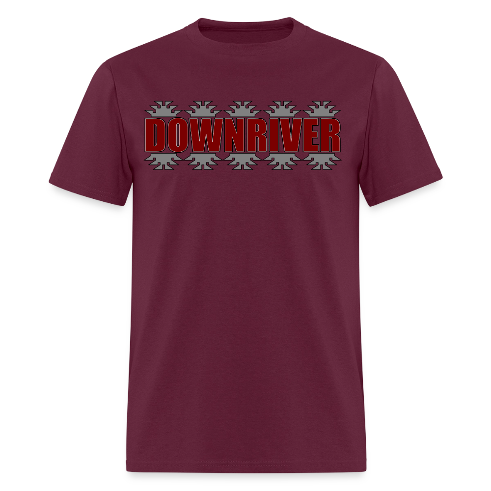 Downriver Frogs Foot Men's T-Shirt - burgundy