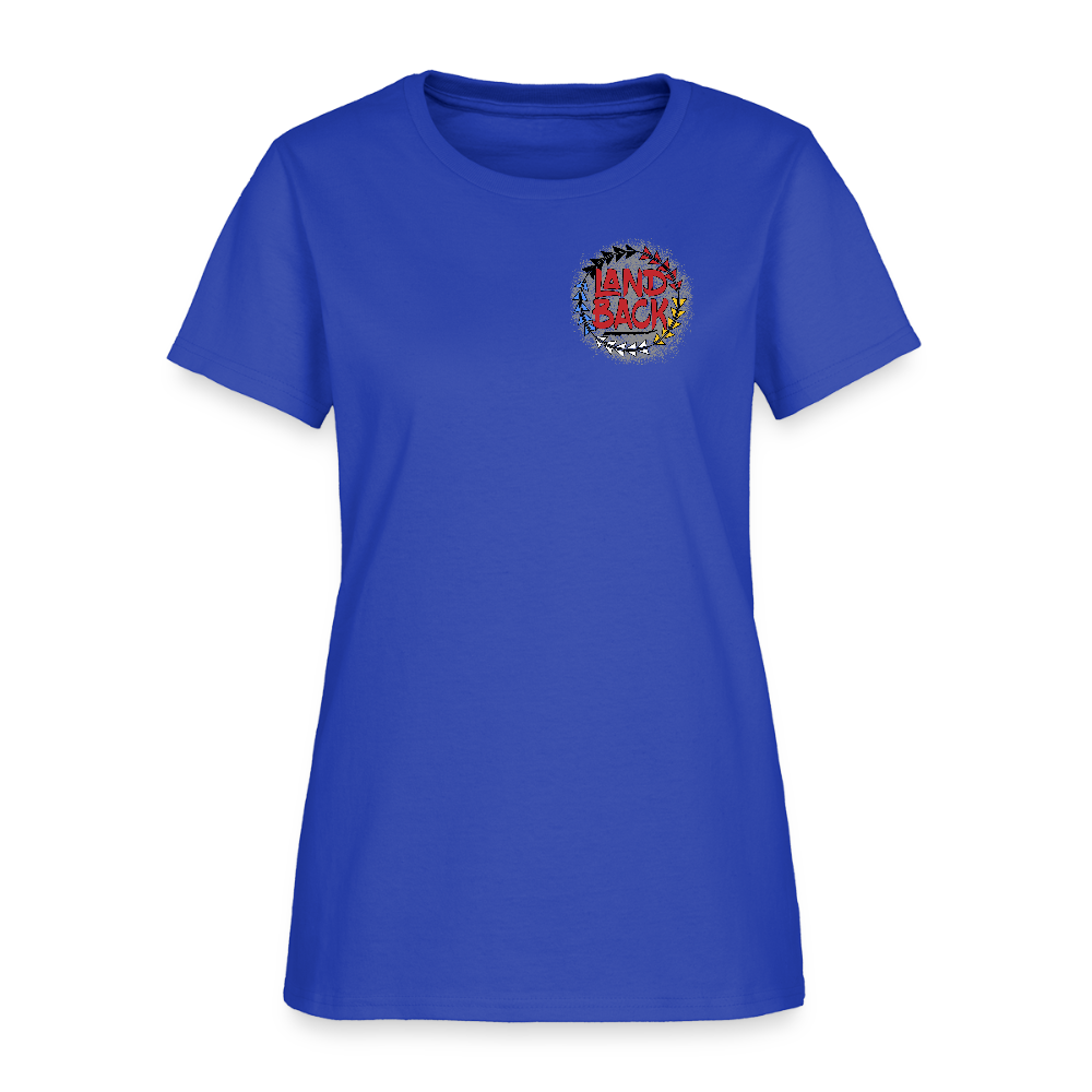 Land Back Women's T-Shirt - royal blue